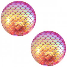 Basic cabochon 20mm mermaid Pink holographic